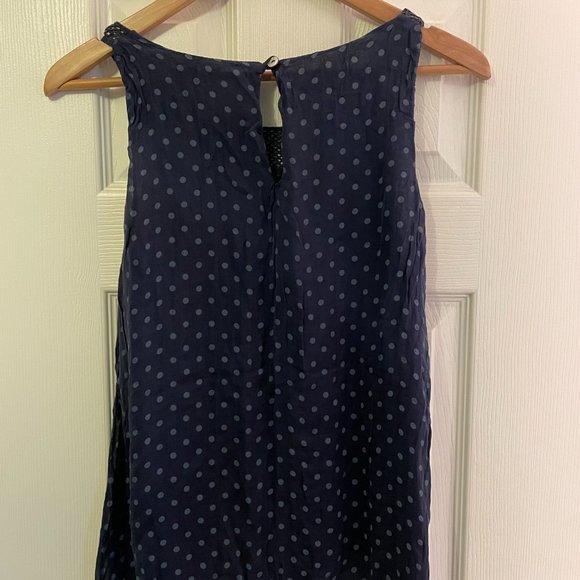 Carla Conti - sleeveless top - navy blue  - size large - Picture 5 of 5